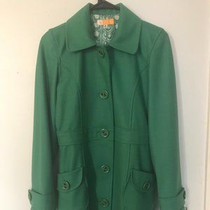 Tulle Green Peacoat